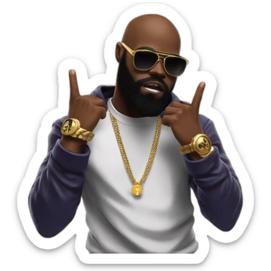 kaaris faisant un dab sticker