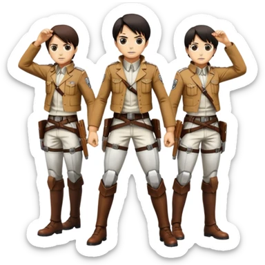 Attack on titan keşif birliği sticker