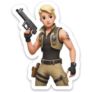 fortnite game sticker