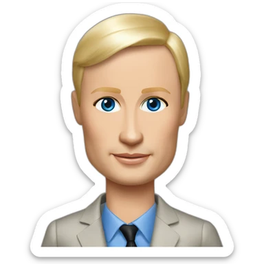 putin barbie sticker