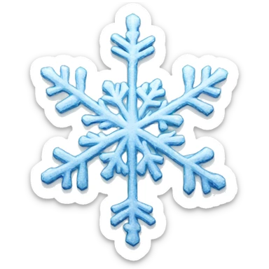 Winter Crystal snow flake  sticker