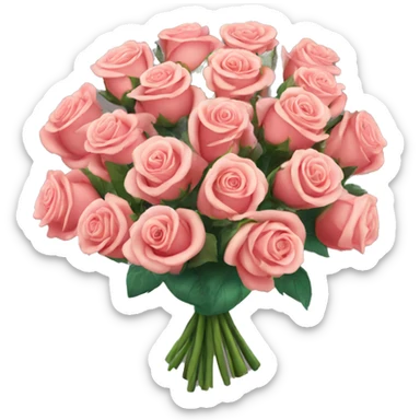 bouquet of 101 roses sticker