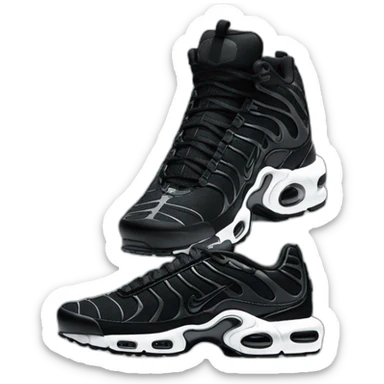 3D perspective nike tn black sticker