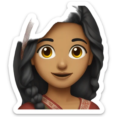 Pakistani girl  sticker