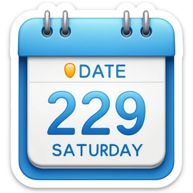 ios emoji styles for calendar that showed date 27 and titled Saturday sticker