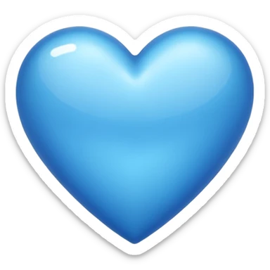Corazón 💘 en color azul sticker