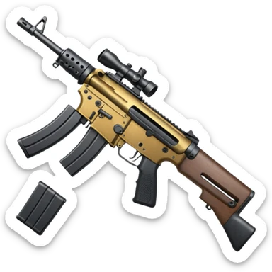 M16 service carbine rifle sticker