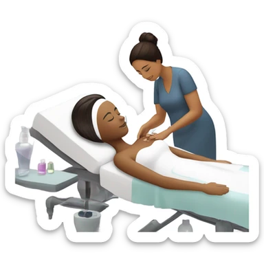 spa at a cosmetologist sticker