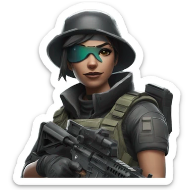 Rainbow six siege caveira sticker