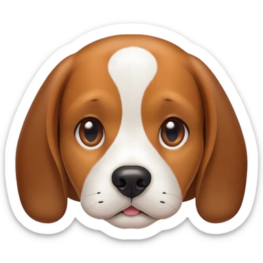 Beagle dog face sticker