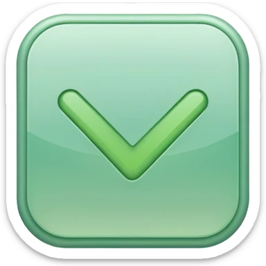 Create a minimalistic emoji pack in one unified style, soft pastel colors, elegant and modern design. Check mark ✅ – confirmation sticker