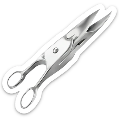 nail scissors sticker
