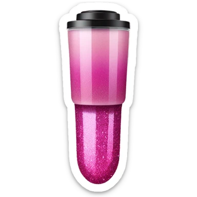 Pink ombre blender with glitter  sticker