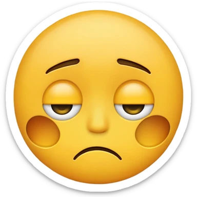depressed emoji sticker