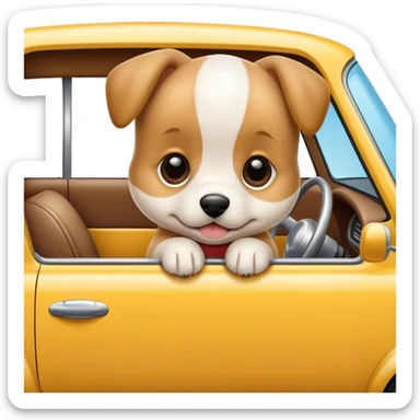 Puppy car sticker