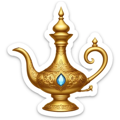 Genie lamp aladdin sticker