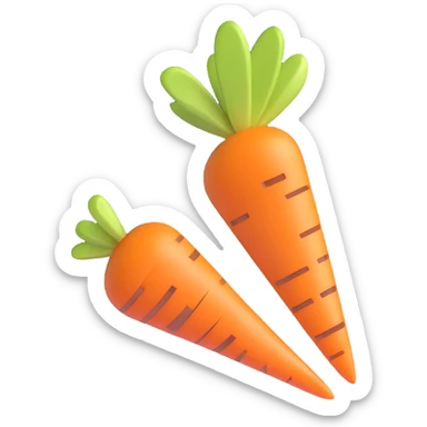 sliced carrot sticker