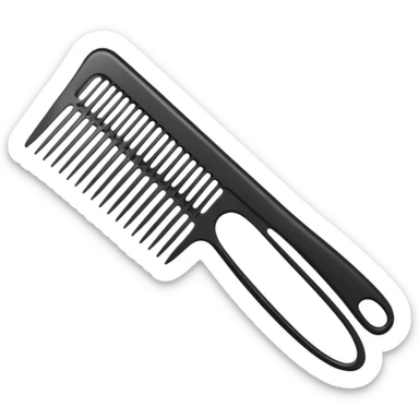 hairdressing comb sticker