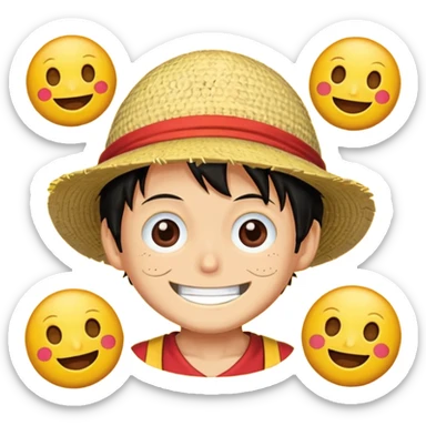 Create luffy emojis sticker