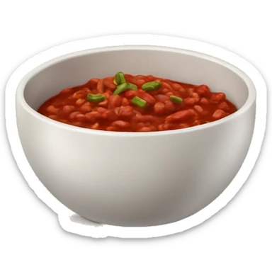 bowl of chili sticker