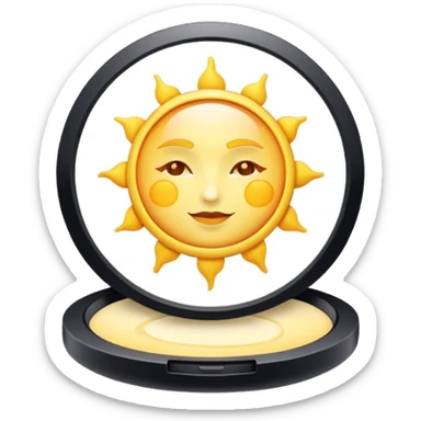 sun pact whit powder sticker