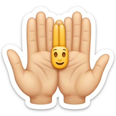 Fingers crossed sticker