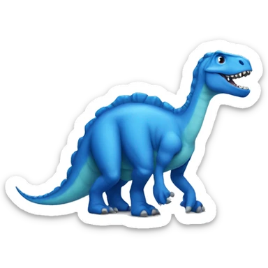 Blue dinosaur  sticker