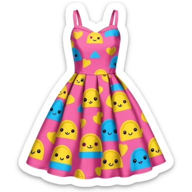 BETSEY JOHNSON STYLE SPAM print dress sticker
