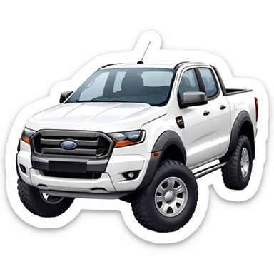 Ford Ranger - Ford (Model Year: 2024) (Iconic colour: White) sticker