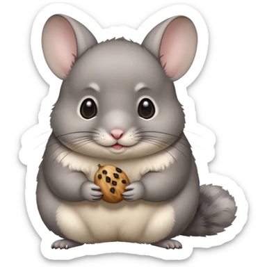 Chinchilla with raisin sticker
