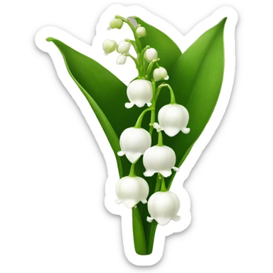 lily of the valley sticker