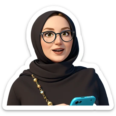 girl with jewelry outdoors sticker