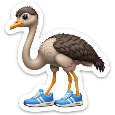  ostrich-in-sneakers sticker