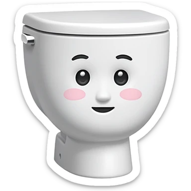 skibidi toilet with a face sticker