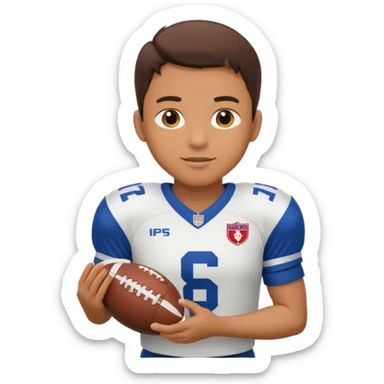 a football player in a match sticker