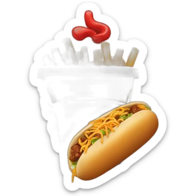 Chinese fast food cuisine sticker