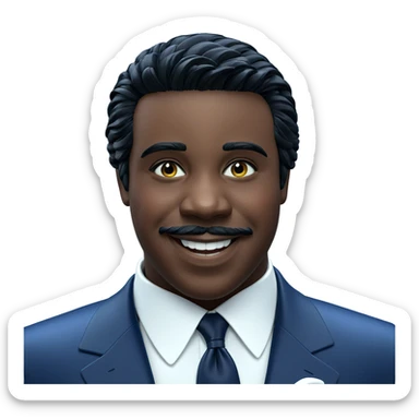 smiling boy in formal attire sticker