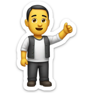 enano saltando sticker