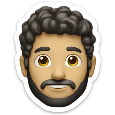 Hombre con Cadena de oro y un dije con esmeraldas sticker