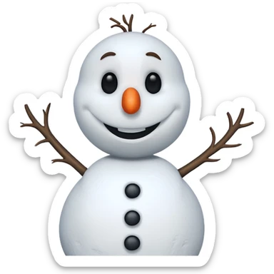 Olaf from the Frozen movie sticker