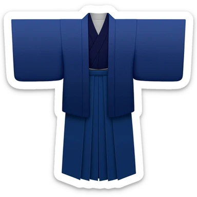I said junihitoe in Navy rich royal blue shade & No other color added. But in emoji please! sticker