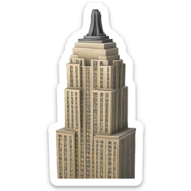 Empire State Building realistic sticker
