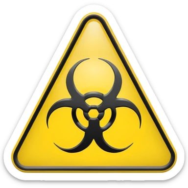 chemical weapons sign sticker