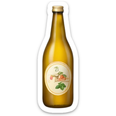 Une bouteille de cidre sticker