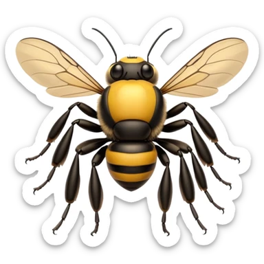 Bumblebee in shock sticker
