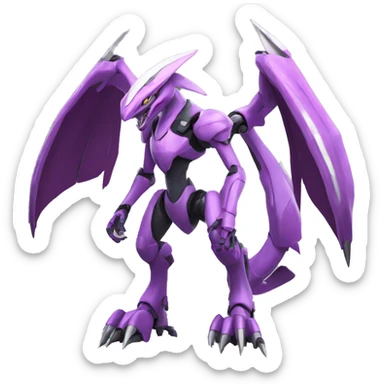  cool edgy Palkia-Genesect-Raptor full body sticker