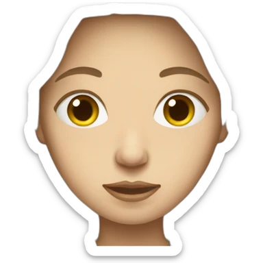 White Mother Mary sticker