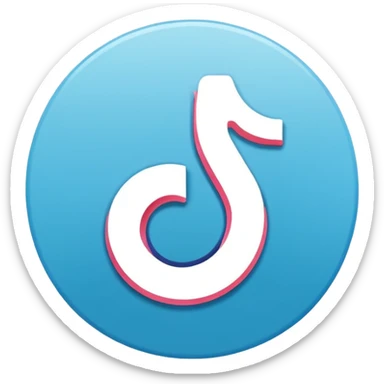 Logo tiktok comme sur app store sticker