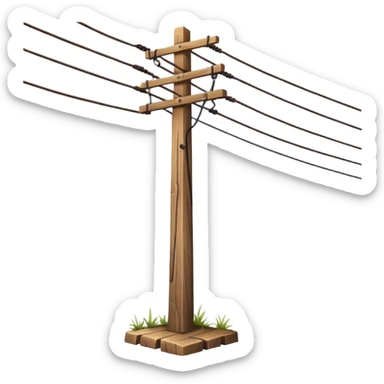 Power pole sticker