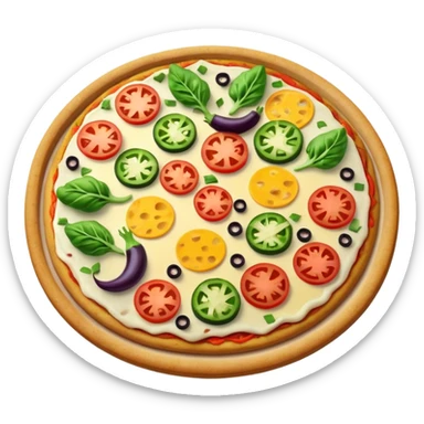 vegetable pizza sticker